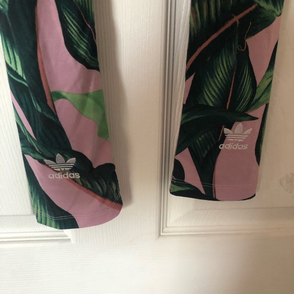 Adidas Tropical Palm Leaf Leggings - Picture 8 of 10
